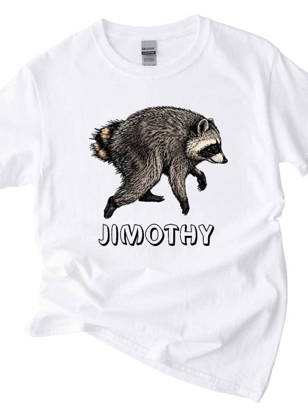 Jimothy Funny Raccoon Meme Animal Lover Humor Graphic Unisex T-Shirt